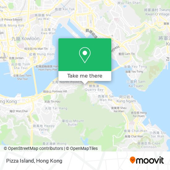 Pizza Island map