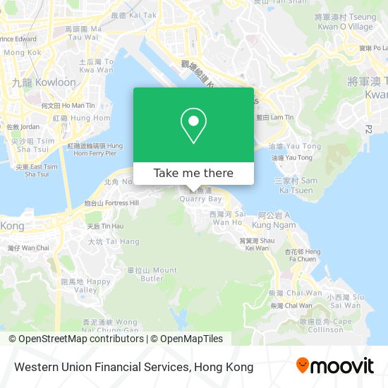 Western Union Financial Services map