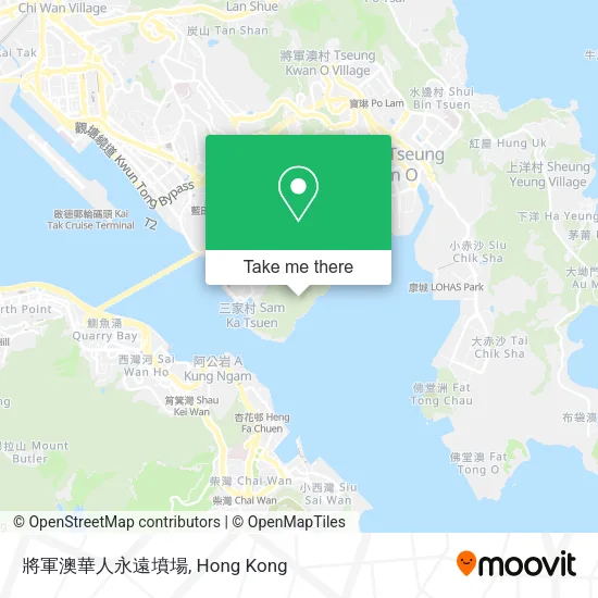 將軍澳華人永遠墳場 map