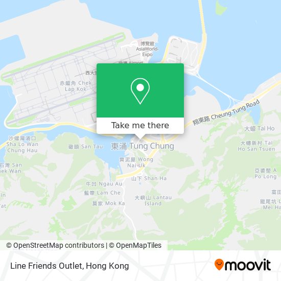 Line Friends Outlet地圖