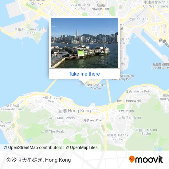 尖沙咀天星碼頭地圖