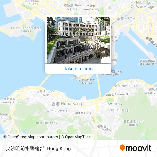 尖沙咀前水警總部地圖