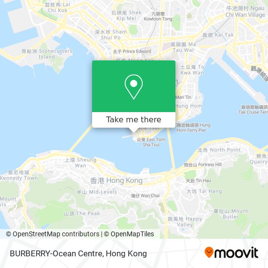 BURBERRY-Ocean Centre map