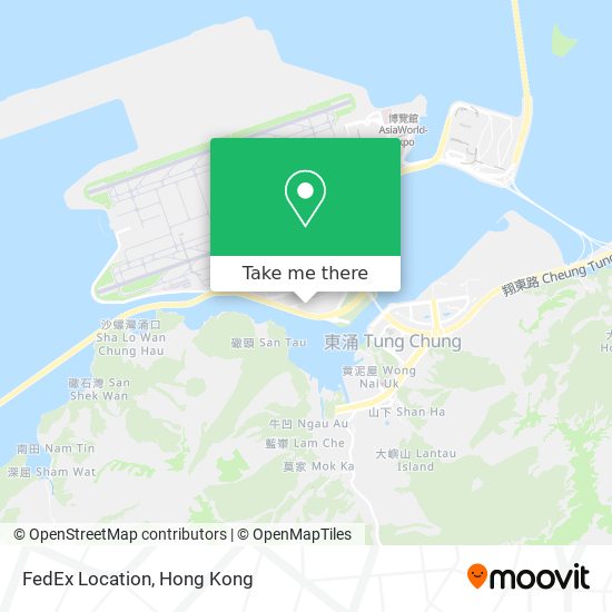 FedEx Location map