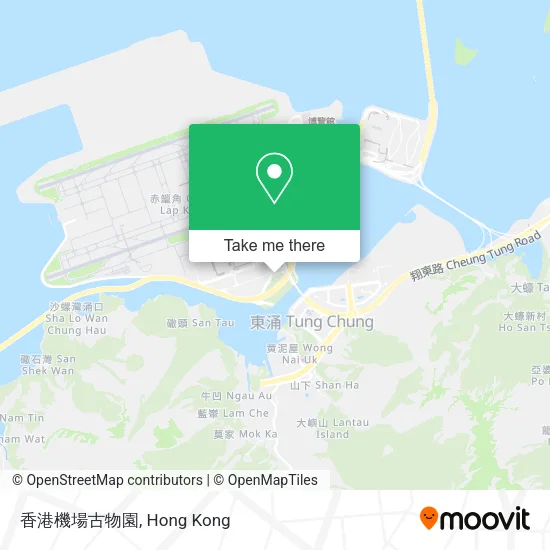 香港機場古物園地圖