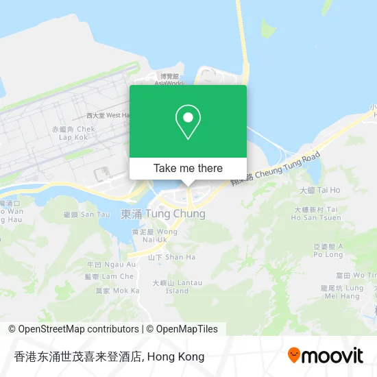 香港东涌世茂喜来登酒店地圖
