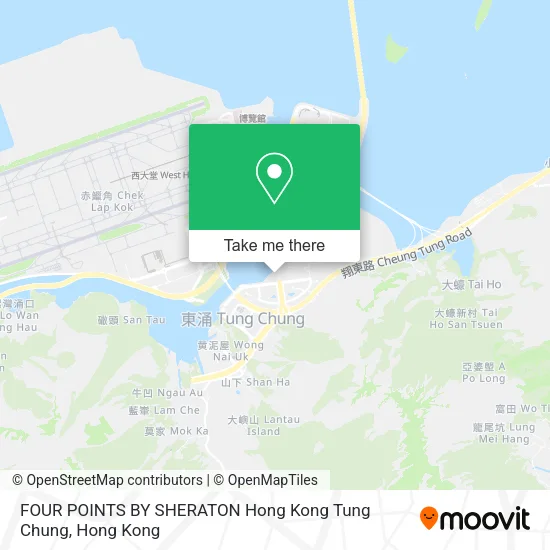 FOUR POINTS BY SHERATON Hong Kong Tung Chung地圖