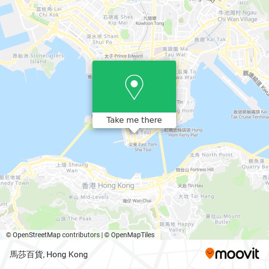 馬莎百貨 map