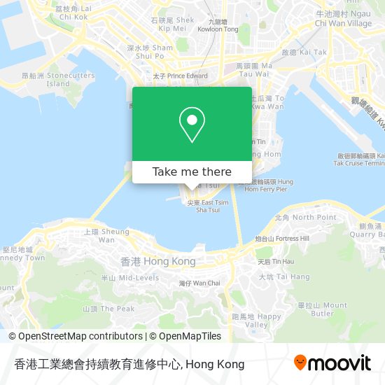 香港工業總會持續教育進修中心地圖