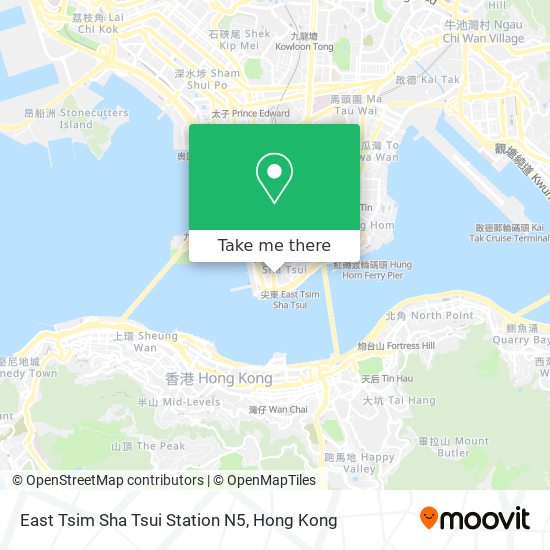 East Tsim Sha Tsui Station N5地圖