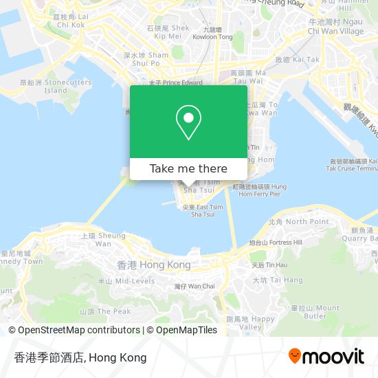 香港季節酒店 map