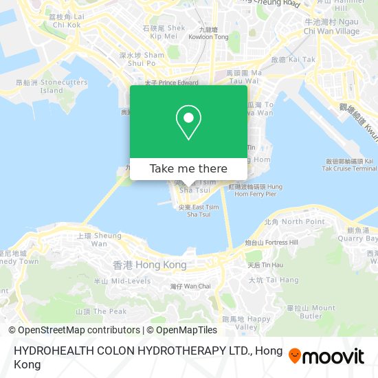 HYDROHEALTH COLON HYDROTHERAPY LTD.地圖