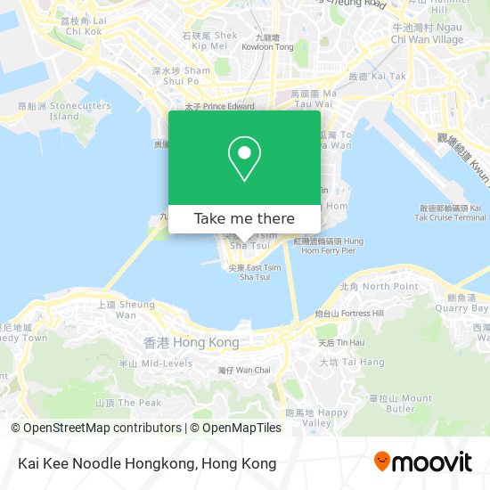 Kai Kee Noodle Hongkong map