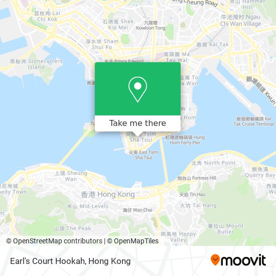 Earl's Court Hookah map