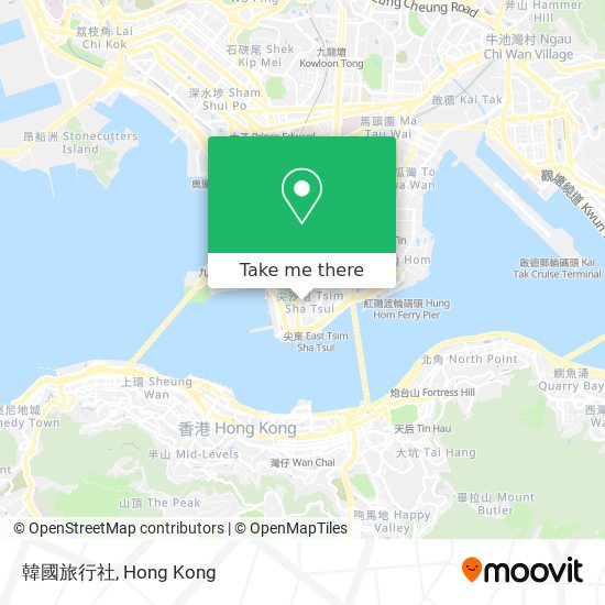 韓國旅行社 map