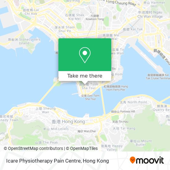 Icare Physiotherapy Pain Centre map