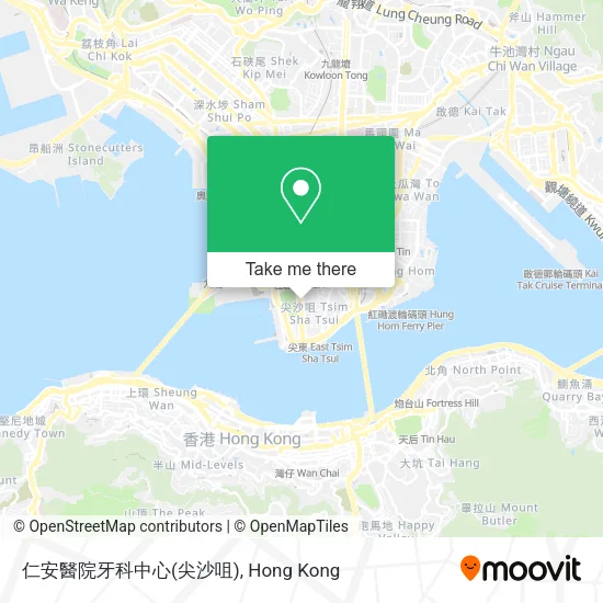 仁安醫院牙科中心(尖沙咀)地圖
