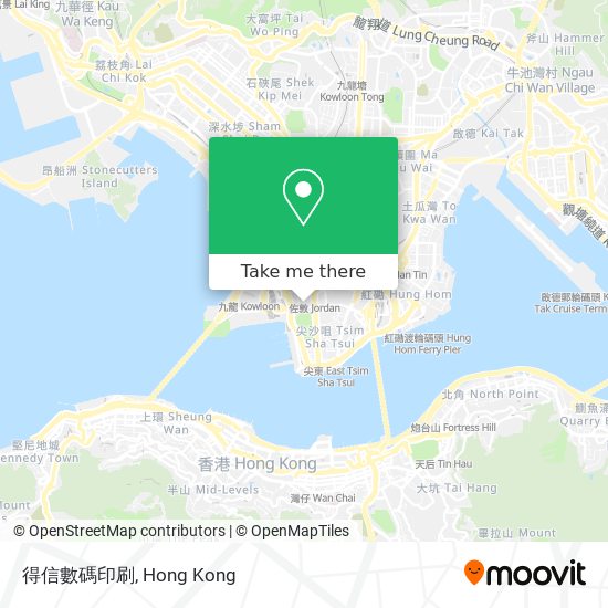 得信數碼印刷 map