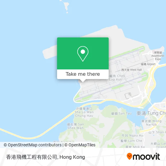 香港飛機工程有限公司地圖