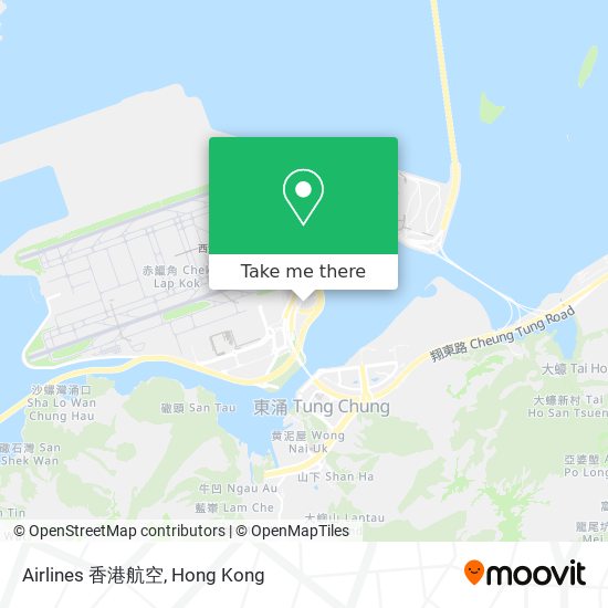 Airlines 香港航空 map