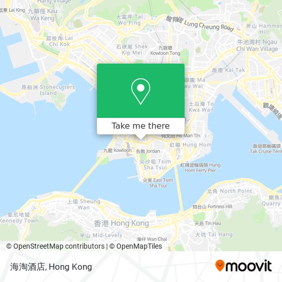 海淘酒店 map