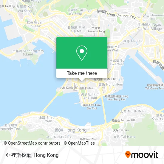 亞裡斯餐廳地圖