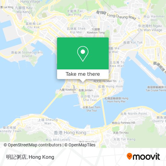 明記粥店 map