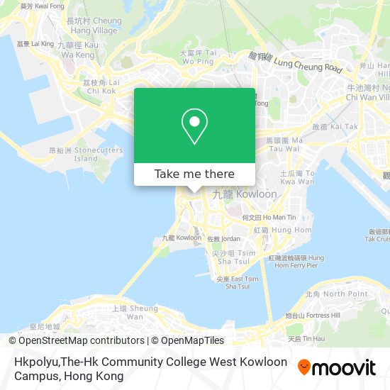 Hkpolyu,The-Hk Community College West Kowloon Campus map