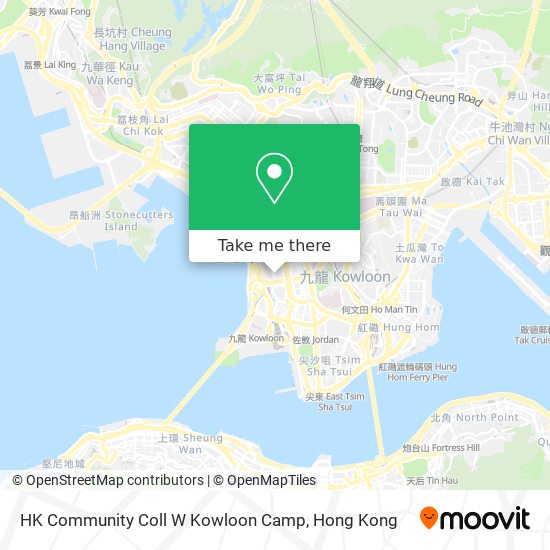 HK Community Coll W Kowloon Camp map