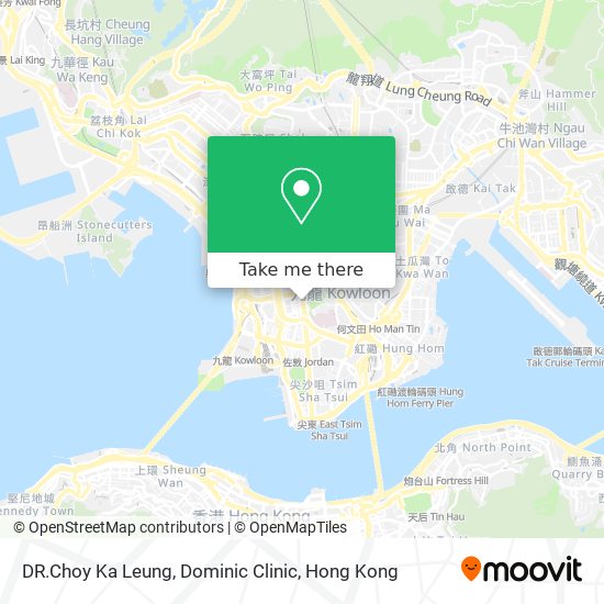 DR.Choy Ka Leung, Dominic Clinic地圖
