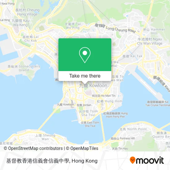 基督教香港信義會信義中學地圖