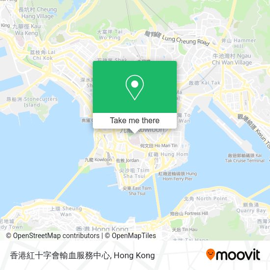 香港紅十字會輸血服務中心 map