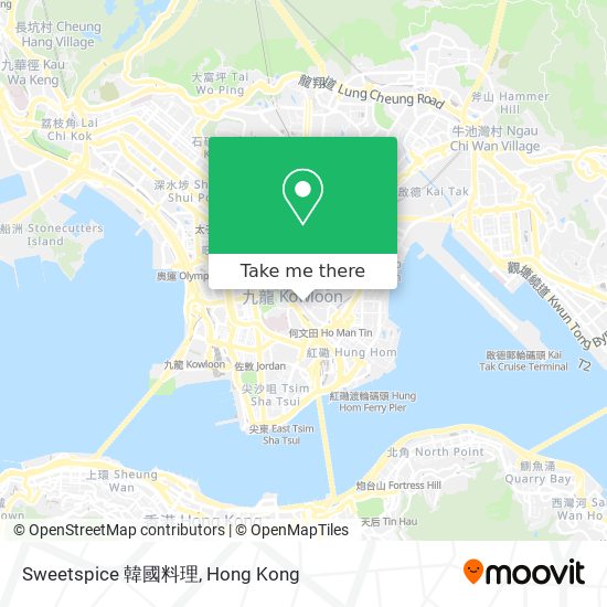 Sweetspice 韓國料理 map