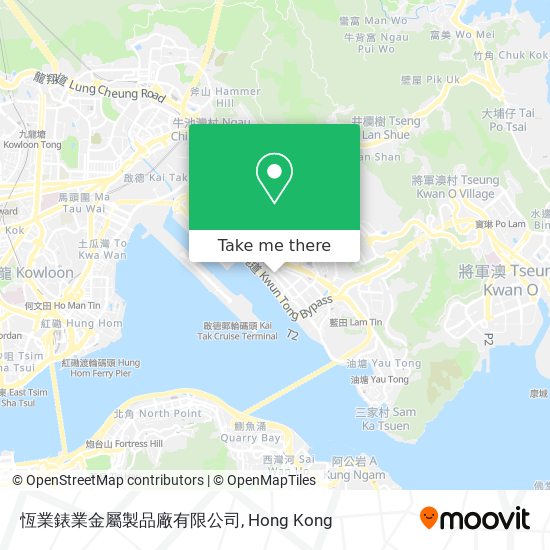 恆業錶業金屬製品廠有限公司地圖