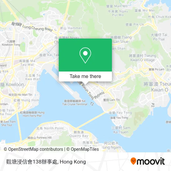 觀塘浸信會138辦事處地圖