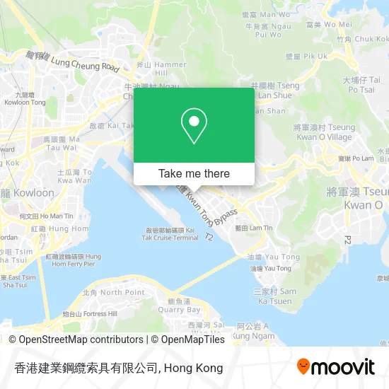 香港建業鋼纜索具有限公司地圖