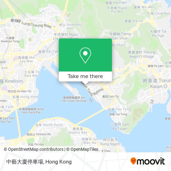 中藝大廈停車場 map