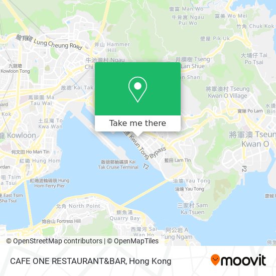 CAFE ONE RESTAURANT&BAR map