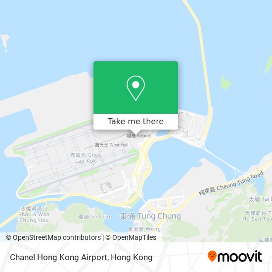 Chanel Hong Kong Airport map