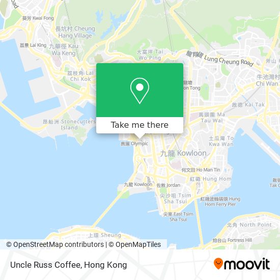 Uncle Russ Coffee map