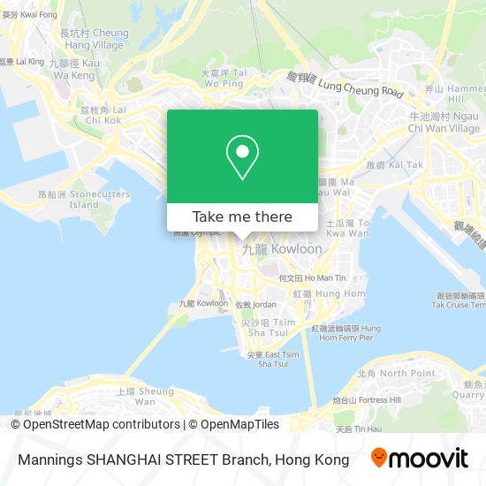 Mannings SHANGHAI STREET Branch地圖