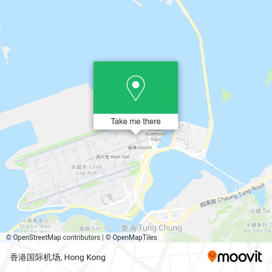 香港国际机场 map