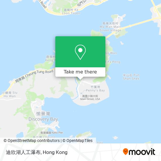 迪欣湖人工瀑布 map