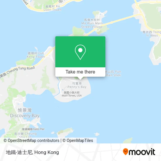 地鐵-迪士尼地圖
