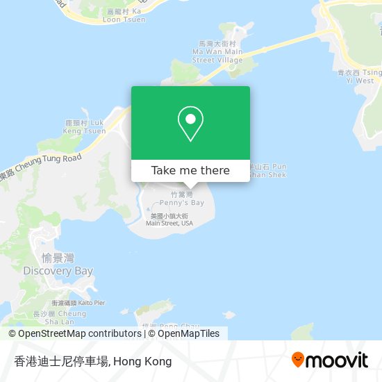 香港迪士尼停車場 map