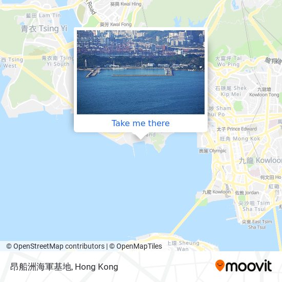 昂船洲海軍基地 map