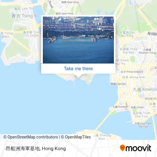 昂船洲海軍基地地圖