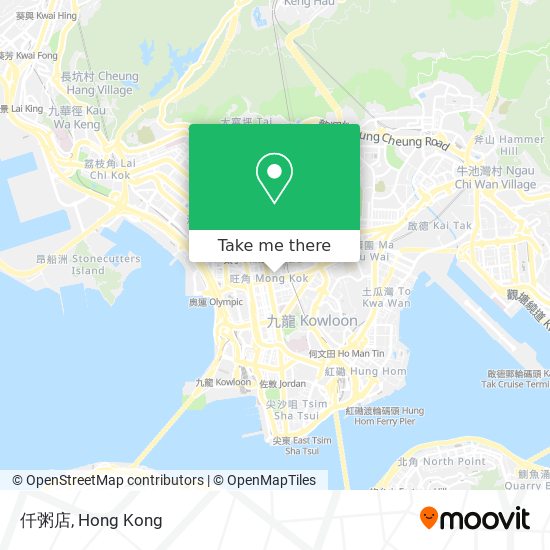 仟粥店 map