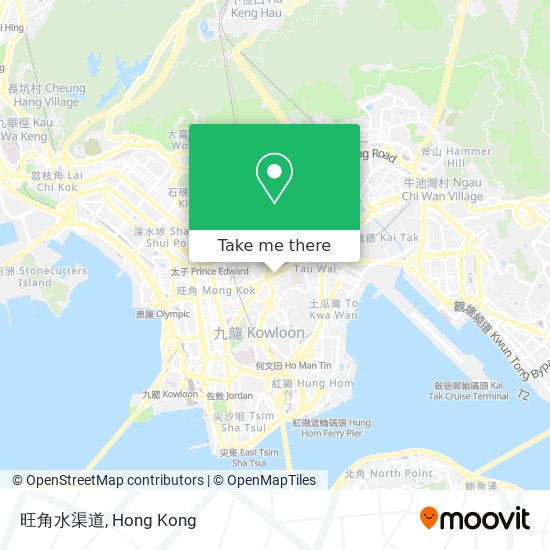旺角水渠道地圖
