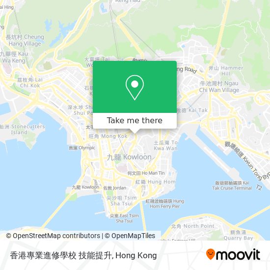 香港專業進修學校 技能提升 map